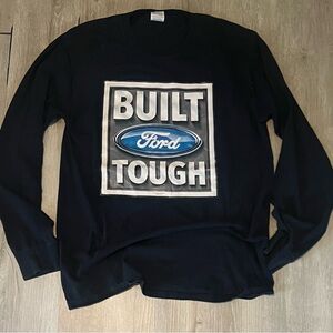 Fruit of the Loom Black Crewneck T‑Shirt with Tag Detail